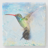 Hummingbird Trivet, Bird Tile Trivet Steinuntersetzer (Vorderseite)