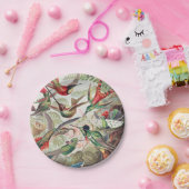 Hummingbird, Trochilidae Kolibris von Ernst Haecke Pappteller (Party)