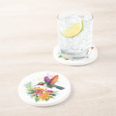 Hummingbird Tropische Blume Getränkeuntersetzer (Seite)