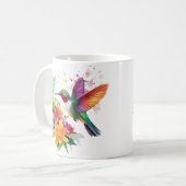 Hummingbird Tropische Blume Kaffeetasse (Vorderseite Links)