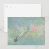 Hummingbird Tune Postkarte (Vorne/Hinten)