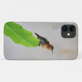 Hummingbird über Cactus Paddle Wasserfarbe Art Case-Mate iPhone Hülle (Rückseite (Horizontal))