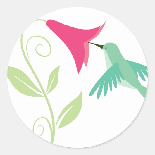 Hummingbird-Umschlag Aufkleber (Vorderseite)