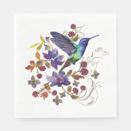 Hummingbird und Berries Paper Napkin Serviette