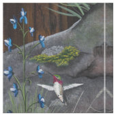 Hummingbird und Blossom Stoff (Nahaufnahme)