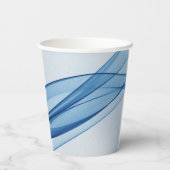 Hummingbird und Blue Wave Birthday Papier Becher (Rückseite)