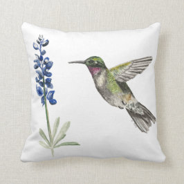 Hummingbird und Bluebonnet Kissen