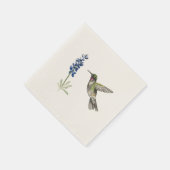 Hummingbird und Bluebonnet Serviette (Ecke)