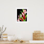 Hummingbird und Blume Art Print Poster (Küche)