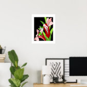 Hummingbird und Blume Art Print Poster (Heimbüro)