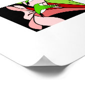 Hummingbird und Blume Art Print Poster (Ecke)