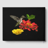 Hummingbird und Blume Geburtstagsparty Gästebuch (Rückseite)