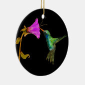 Hummingbird und Blume Keramik Ornament (Rechts)