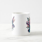 Hummingbird und Blume Klassische Keramik Kaffeetasse (Mittel)