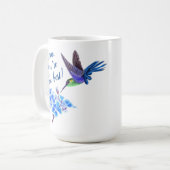 Hummingbird und Blume Mama Kaffeetasse (Vorderseite Links)