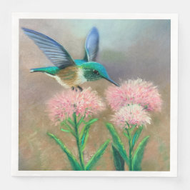 Hummingbird und Blume Paper Napkin Serviette