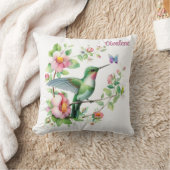 Hummingbird und Butterfly Girl Baby Shoft Kissen (Decke)