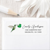 Hummingbird und Clover Return Address Label (Insitu)