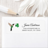 Hummingbird und Clover Return Address Label (Insitu)
