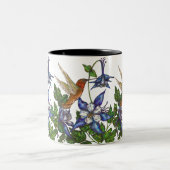 Hummingbird und Columbine Zweifarbige Tasse (Mittel)