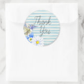 Hummingbird und Daisies Runder Aufkleber (Tasche)