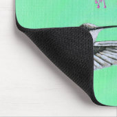 Hummingbird und Fuchsia-Malerei Mousepad (Ecke)