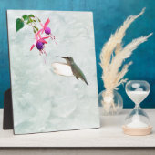 Hummingbird und Fuschia Fotoplatte (Seite)