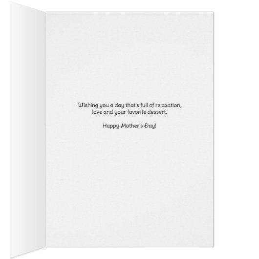 Hummingbird und Fuschia Muttertagskarte (Innen (Rechts))