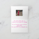 Hummingbird und Gladiola Blume Karte (Innenseite)