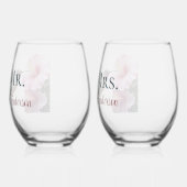 Hummingbird und Hibiskus Weinglas Ohne Stiel (Links)