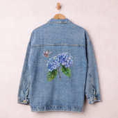 Hummingbird und Hydrangea Tri-Blend-Shirt Jeansjacke (Hangar)