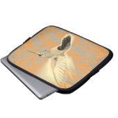HUMMINGBIRD UND JAPANISCH SCHLIESSEN NEOPRENE LAPTOPSCHUTZHÜLLE (Vorne Knopf)