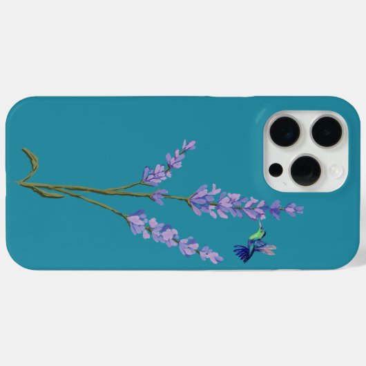 Hummingbird und Lavender Case-Mate iPhone Hülle (Rückseite (Horizontal))