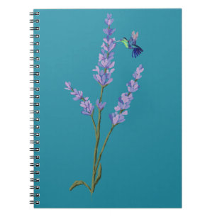 Hummingbird und Lavender Notizblock