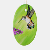 Hummingbird und Lilac Painting Keramikornament (Rechts)