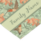 Hummingbird und Lily Pattern Kurzer Tischläufer (Ecke)