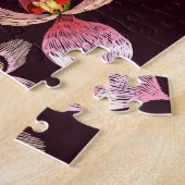 Hummingbird und Orchideen, tropische nahtlose Mode Puzzle (Seite)