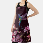 Hummingbird und Orchideen, tropische nahtlose Mode Schürze (InSitu)