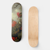 Hummingbird und Passion-Blume Skateboard (Vorderseite)