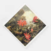 Hummingbird und Passionblumen Serviette (Ecke)