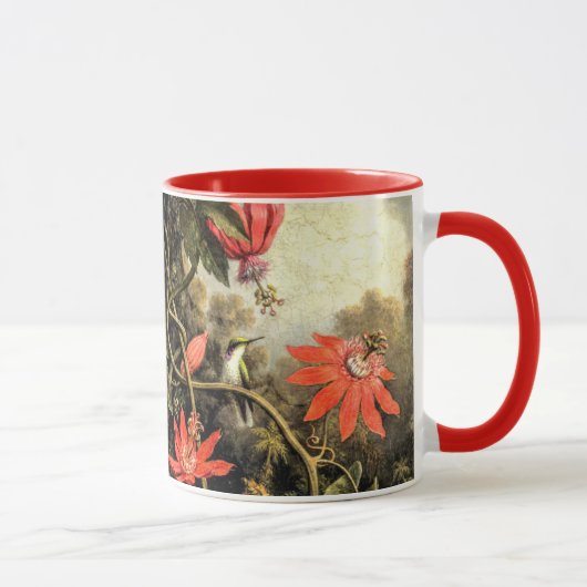Hummingbird und Passionblumen Tasse (Rechts)