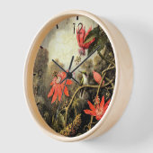 Hummingbird und Passionblumen Uhr (Winkel)