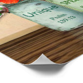 Hummingbird und Poppies Gott sagt, Sie sind Poster (Ecke)