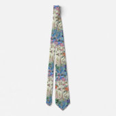 HUMMINGBIRD und rosa Blume Necktie Krawatte (Rückseite)