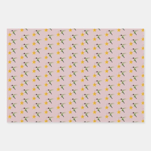 Hummingbird und Star Geschenkpapier Set (Vorderseite 3)