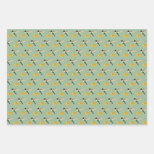 Hummingbird und Star Geschenkpapier Set (Vorderseite 2)