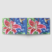 Hummingbird und Stargazer Lily Painting Gästebuch (Voll)