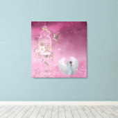 Hummingbird und Swan Leinwanddruck (Insitu (Holzboden))