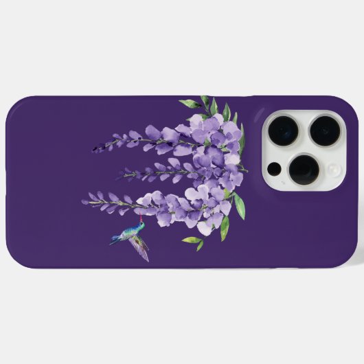Hummingbird und Wisteria Case-Mate iPhone Hülle (Rückseite (Horizontal))