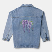 Hummingbird und Wisteria Jeansjacke (Rückseite)